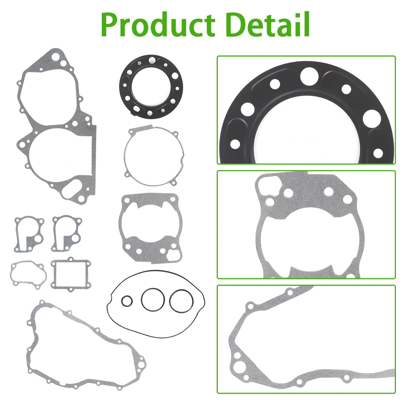 LABLT Gasket Kit Top and Bottom End Engine Gasket Kit Replacement for Honda CR250R 1992-2001