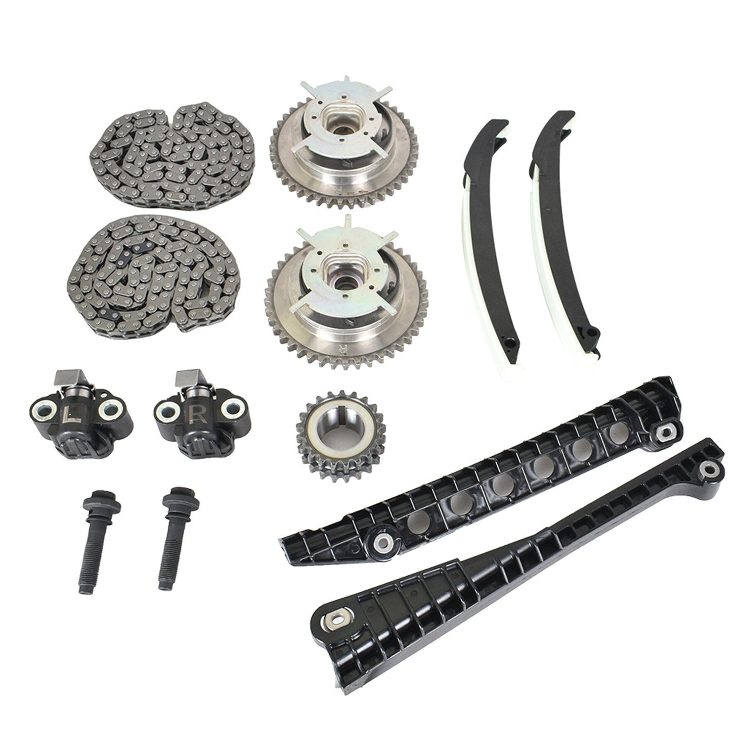 LABLT Timing Chain Kits Replacement for Ford F-150 F-250 Lincoln Expedition Triton 3-Valve 5.4L Cam Phaser 2004 2005 2006 2007 2008 TK6068 G6046VT 3L3E-6C524-FAC 5L3Z-6268-AC