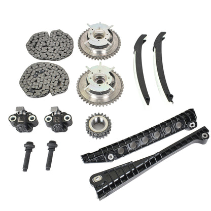 LABLT Timing Chain Kits Replacement for Ford F-150 F-250 Lincoln Expedition Triton 3-Valve 5.4L Cam Phaser 2004 2005 2006 2007 2008 TK6068 G6046VT 3L3E-6C524-FAC 5L3Z-6268-AC