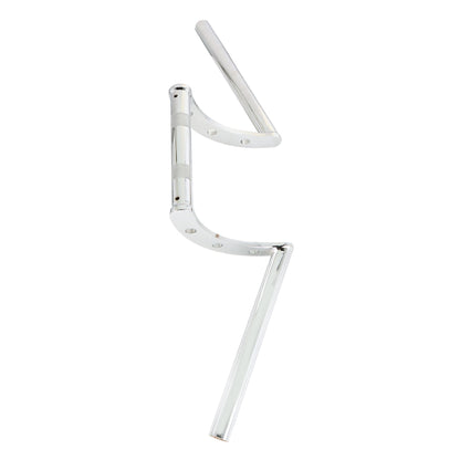 LABLT Motorcycle 1 Z-Bar Handlebars Drag Bars Length 660mm Diameter 25mm Hand Bars Universal Replacement for Suzuki Kawasaki Honda Yamaha Touring Dyna Softail Chrome