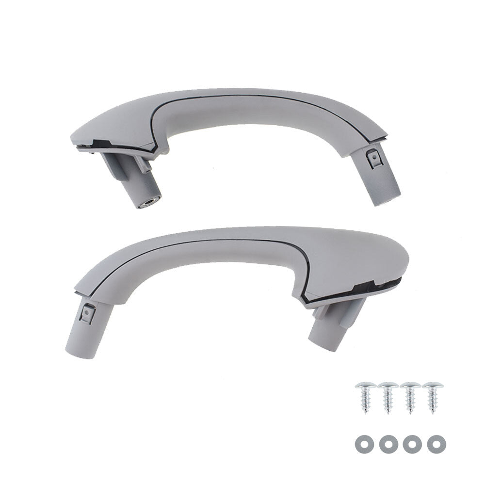 LABLT Front Left+Right Grip Door Handle Gray ABS fit for Mercedes C Class W203 2003-2007
