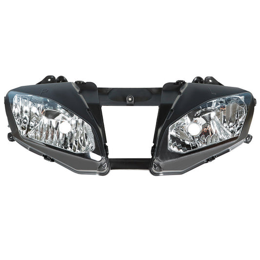 LABLT Black Front Headlight Motorcycle Headlamp Replacement for Yamaha YZF R6 YZFR6 2006 2007