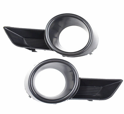 A Pair Front Bumper Fog Light Grille Cover Trim Replacement for Toyota Highlander 2008 2009 2010