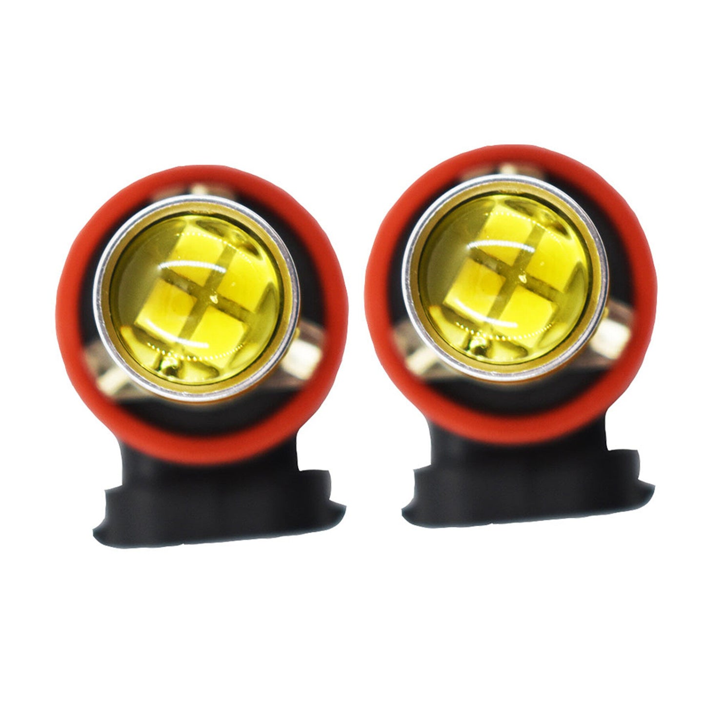 2 x H8 H9 H11 LED Fog Lights Bulbs 100W Extremely Bright 4300K Yellow Fog Light Lamp Bulb Driving Projector DRL Bulbs