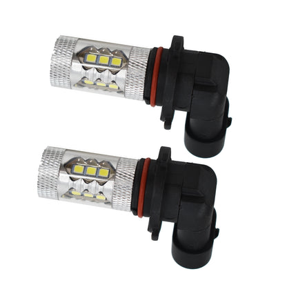 2 x H10 9145 LED Fog Lights Bulbs 80W Extremely Bright 6000K White Fog Light Lamp Bulb Driving Projector DRL Bulbs for 2003 2004 2005 2006 Chevrolet Silverado