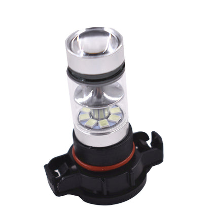 2 PCS H16 5201 5202 9009 PS24WFF 8000K Ice Blue 100W LED Fog Light Driving Bulb DRL