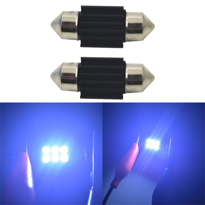 Pack of Two 1.25 31MM Festoon DE3175 6428 6000K Xenon White 400 Lumens 3020 Chipset Canbus Error Free LED Bulbs for Interior Car Lights License Plate Dome Map Door Courtesy