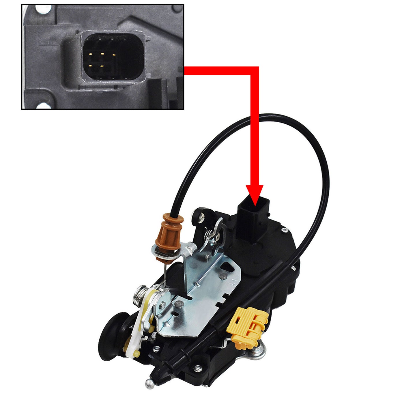 LABLT Rear Left Power Door Latch Lock Actuator Replacement for Chevy Silverado 1500 2500 3500 GMC Sierra 1500 2500 3500 25876397