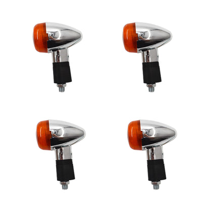 2 Pairs Turn Signal Lights 10mm 12V Replacement for Honda Suzuki Yamaha