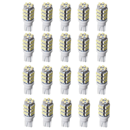 20x Cool White T10/921/194 RV Trailer 42-SMD LED Backup Reverse Lights Bulbs