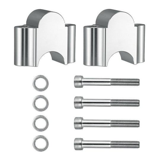 LABLT 7/8 Universal Motorcycle Handlebar Riser Clamp Bars Kit 30mm Replacement for Suzuki Kawasaki Honda Yamaha ATV Dirt Bike Sport Street Off-Road Motorcycle