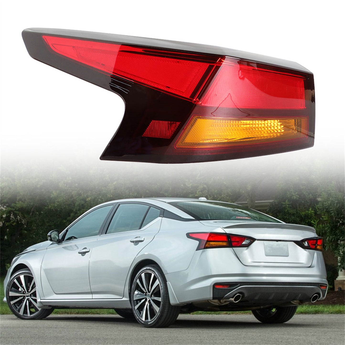 LABLT Tail Light Assembly Brake Signal Stop Lamp Replacement for 2019 2020 Nissan Altima Outer Red Left Driver Side Taillight Assembly