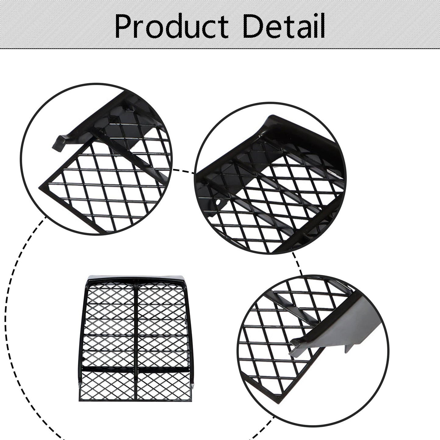 LABLT Motorcycle Gas Tank Left Right Side Wrap Covers w/ Grill Radiator Cover Plastic Kit Replacement for Yamaha Banshee 1987-2006 Black