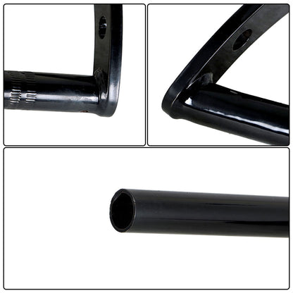 LABLT Motorcycle 7/8 Z-Bar Handlebars Drag Bars Length 660mm Diameter 22mm Hand Bars Universal Replacement for Suzuki Kawasaki Honda Yamaha Touring Dyna Softail Black