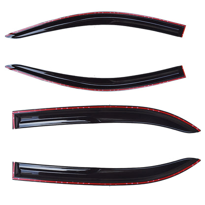 LABLT Outside 4 Pieces Black Window Vent Visors Shade Sun Rain Wind Guards Deflectors Cover Acrylic Replacement for Toyota Corolla 2003 2004 2005 2006 2007 2008