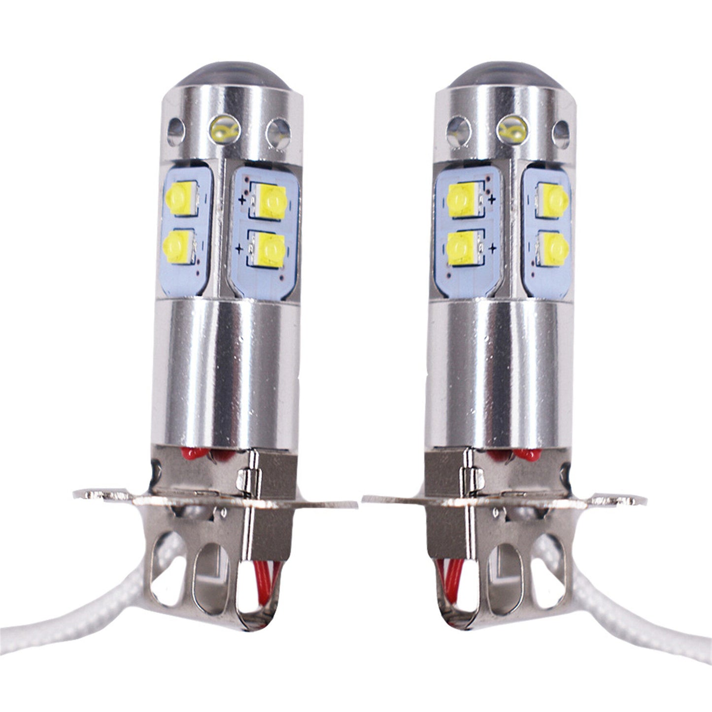 Pack of 2 Bulbs H3 6000K White 100W High Power LED Fog Light Driving Bulb DRL Fit for 2000-2004 Toyota Corolla