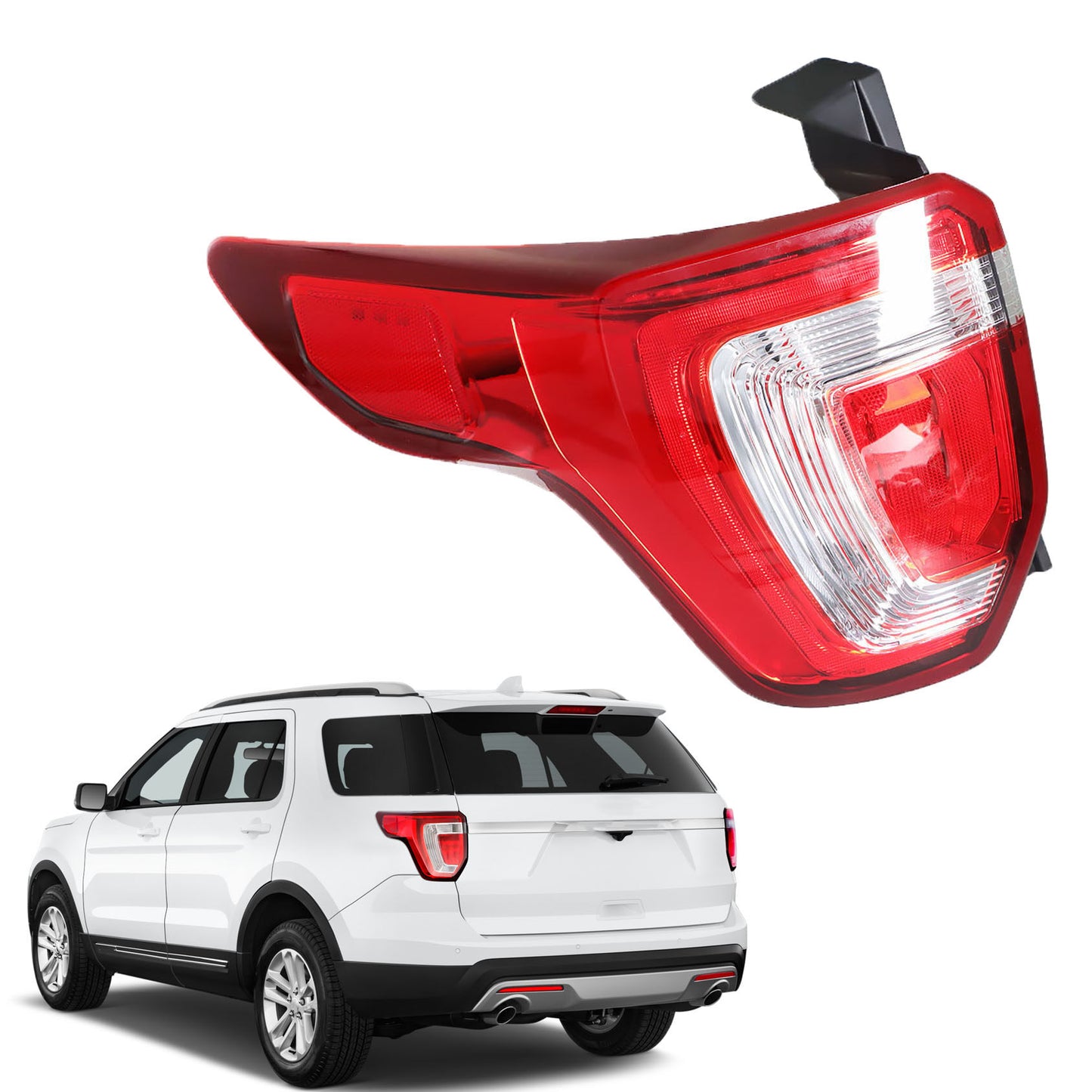 LABLT Tail Light Brake Lamp Assembly Replacement for 2016 2017 2018 2019 Ford Explorer Left Driver Side Taillight FB5Z-13405-A