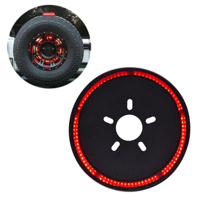 Spare Tire Brake Light LED Third Brake Light Lamp Ring for Jeep Wrangler JK LJ YJ CJ 1986-2019