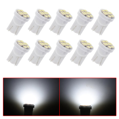 LABLT T10 194 LED Light Bulb 168 LED Bulbs Bright Instrument Panel Gauge Cluster Dashboard LED Light Bulbs Set 10 T10 LED Bulbs with 10 Twist Lock Socket