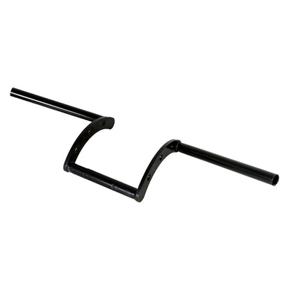 LABLT Motorcycle 7/8 Z-Bar Handlebars Drag Bars Length 660mm Diameter 22mm Hand Bars Universal Replacement for Suzuki Kawasaki Honda Yamaha Touring Dyna Softail Black