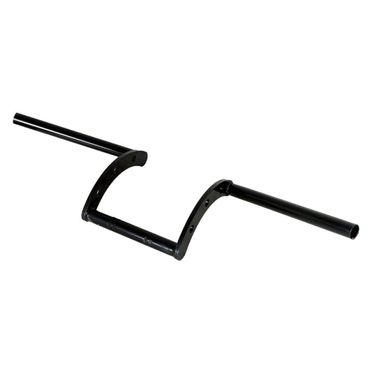 LABLT Motorcycle 7/8 Z-Bar Handlebars Drag Bars Length 660mm Diameter 22mm Hand Bars Universal Replacement for Suzuki Kawasaki Honda Yamaha Touring Dyna Softail Black