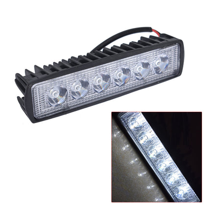 2 Pieces 18W 6 inch Flood LED Light Bar Off Road Lighting Fit for SUV UTV ATV Motocycle Truck Boat