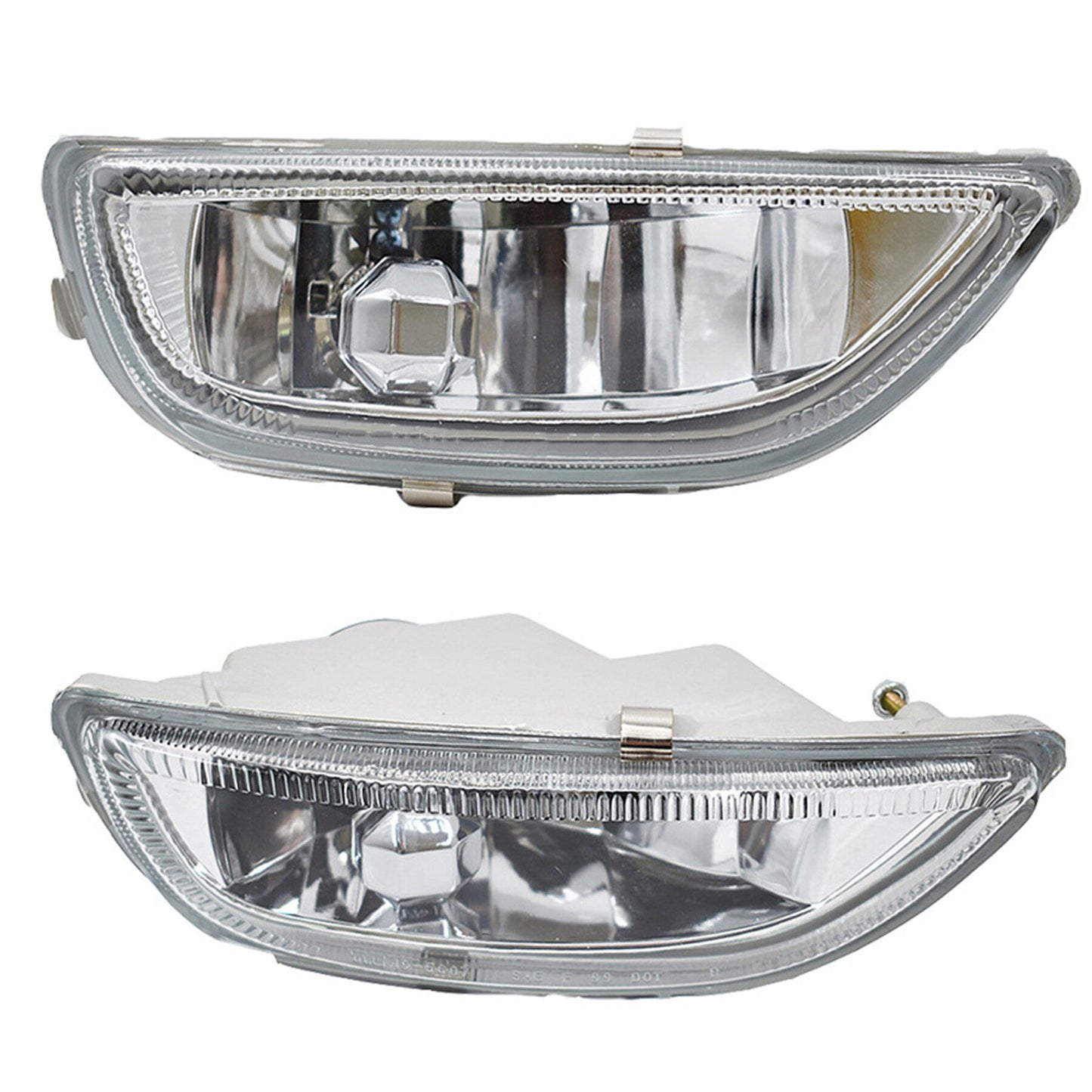 LABLT Pair of Fog Lights Clear Lens Front Driving Lamps for 2001 2002 Toyota Corolla 81220-02030 81210-02040 TO2592105 TO2593105