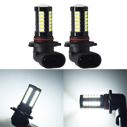 H10 9140 9145 LED Fog Light Bulbs DRL 2800 Lumens 5730 33-SMD Super Bright 6000K Xenon White