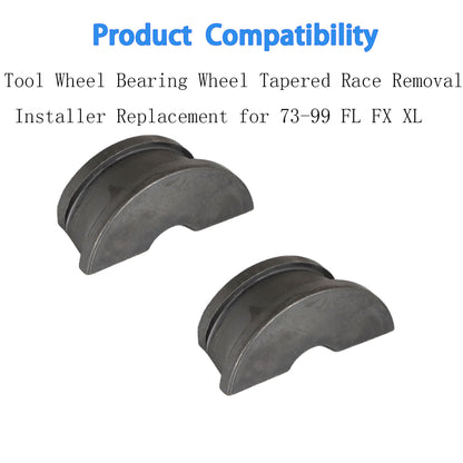 LABLT Wheel Tapered Race Removal Installer Tool Wheel Bearing Replacement for 1973-1999 FL FX XL