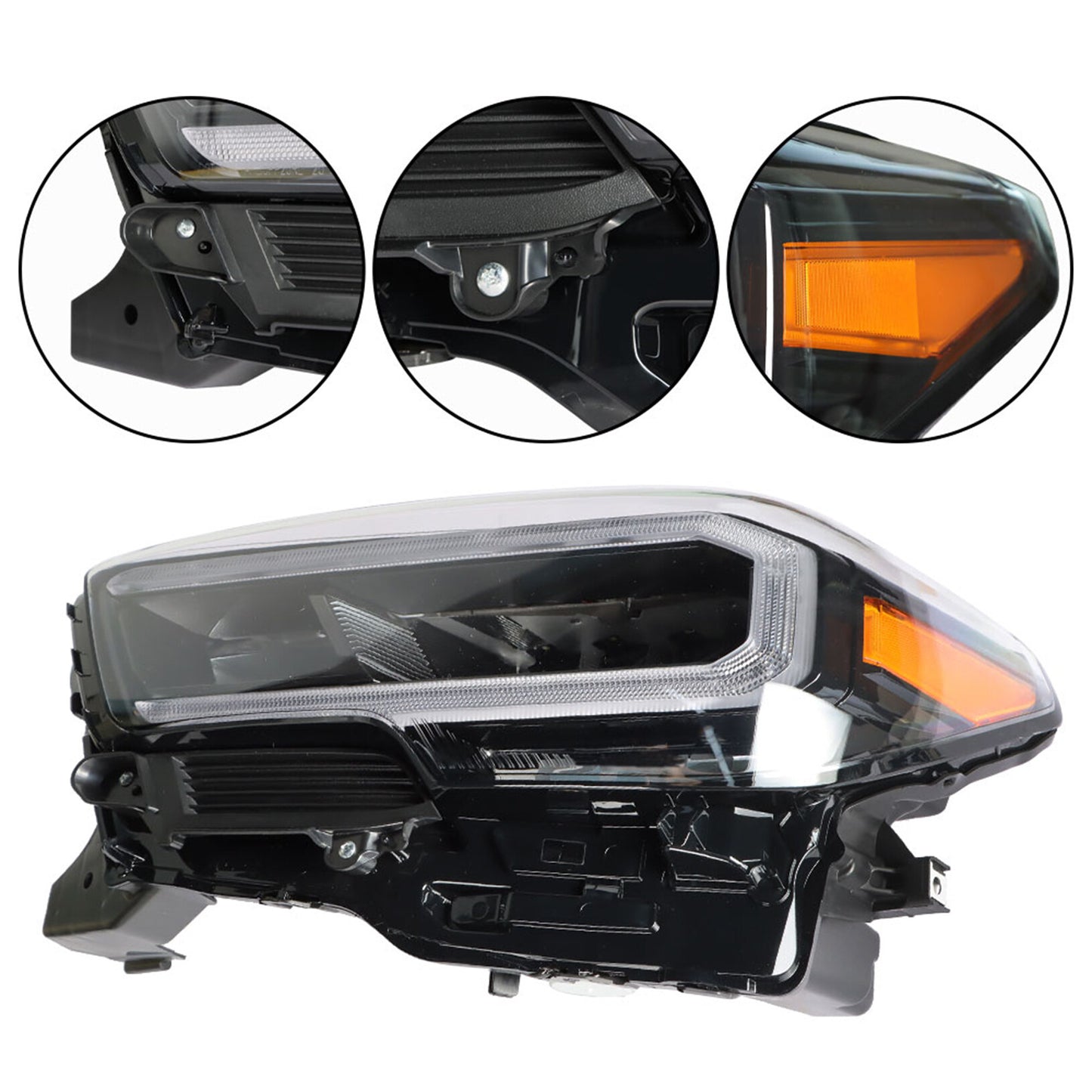 LABLT Headlights Replacement for 2020 2021 2022 2023 Toyota Tacoma Full LED DRL Headlight Headlamp Left Driver Side