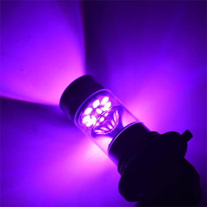 2X 9005 H10 9145 14000K Purple 100W LED Headlight Bulbs Kit Fog Driving Light