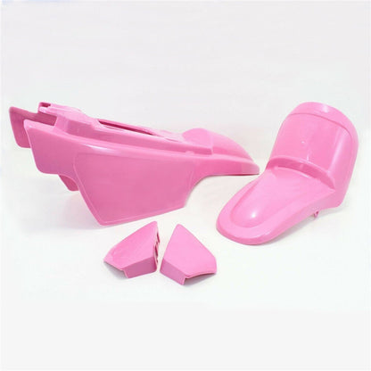 LABLT Motorcycle Complete Fairing Plastic Kit w/Seat Front Fender Rear Fender Gas Tank Body Assembly Replacement for Yamaha PW50 PY50 PW 50 PY 50 All Years Pink