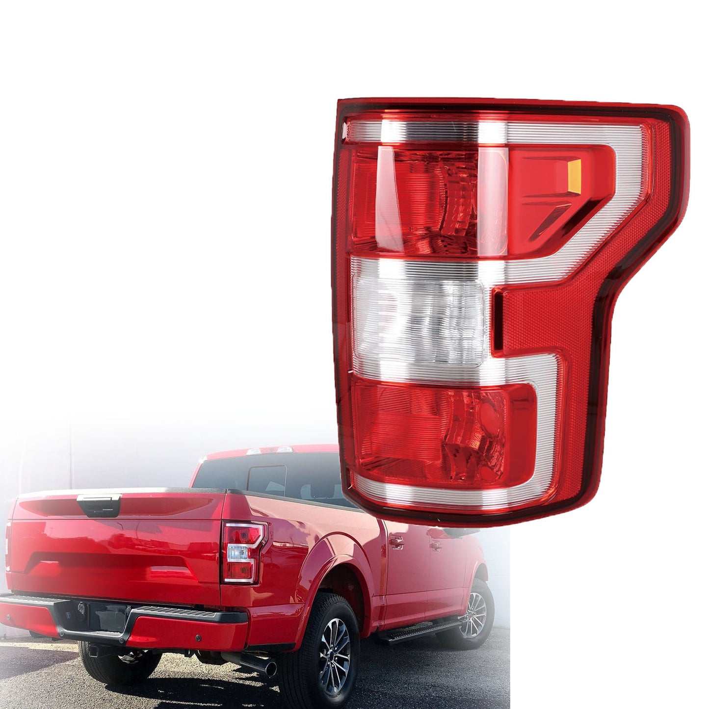 LABLT Tail Lights Rear Reverse Light Assembly Replacement for 2018 2019 2020 F150 JL3Z13404H Right Side Car Brake Light