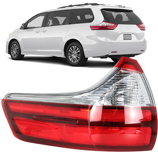 LABLT Tail Light Turn Signal Stop Brake Lamp Replacement for 2015-2020 Toyota Sienna Outer Left Side Taillight 8156008050