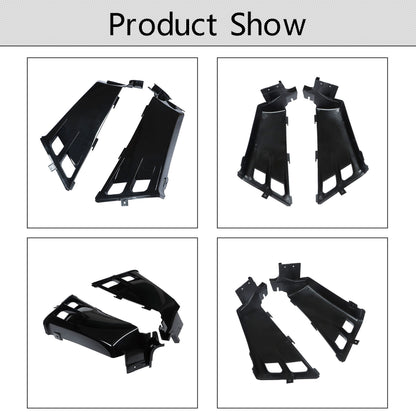 LABLT Motorcycle Gas Tank Left Right Side Wrap Covers w/ Grill Radiator Cover Plastic Kit Replacement for Yamaha Banshee 1987-2006 Black