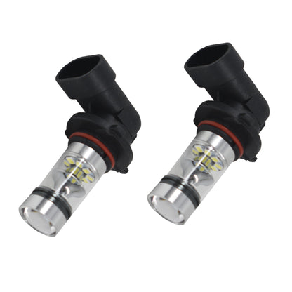 2 x H10 9145 LED Fog Lights Bulbs 100W Extremely Bright 6000K White Fog Light Lamp Bulb Driving Projector DRL Bulbs