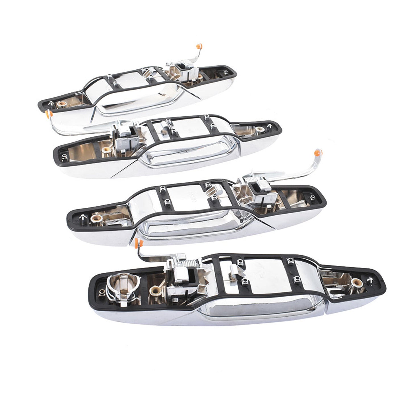 LABLT 4 Pcs Exterior Chrome Door Handle Set Replacement for Escalade Silverado 2007 2008 2009 2010 2011 2012 2013 2014 22738721 22738722 22738725 25960522 GM1310163