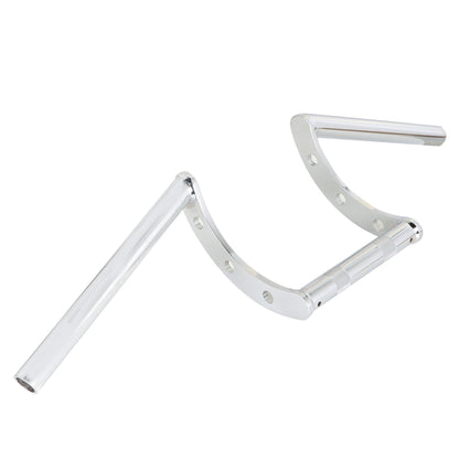 LABLT Motorcycle 1 Z-Bar Handlebars Drag Bars Length 660mm Diameter 25mm Hand Bars Universal Replacement for Suzuki Kawasaki Honda Yamaha Touring Dyna Softail Chrome